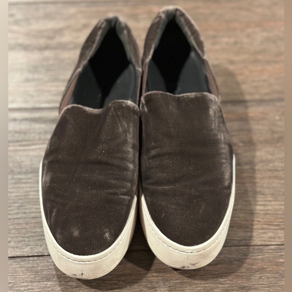 Vince slip on velour loafer Shoes Sneakers, Sz‎ 7.5 - Picture 2 of 7